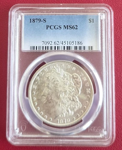 1879-S U.S. $1 Morgan Silver Dollar PCGS MS62