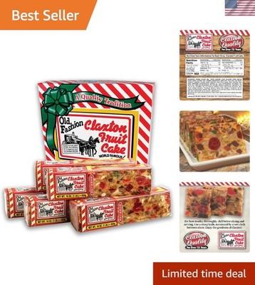Traditional Holiday Fruitcake Set   5 Individually Wrapped Loaves in Gift Box