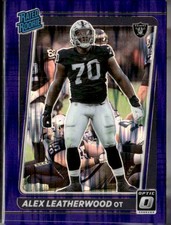 2021 Donruss Optic Purple Shock RC #266 Alex Leatherwood  Las Vegas Raiders
