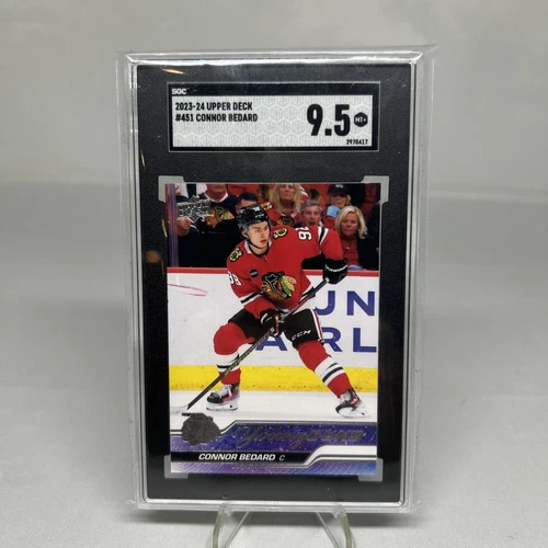 2023-24 U.D Upper Deck Hockey #451 Connor Bedard RC Rookie Young Guns SGC 9.5