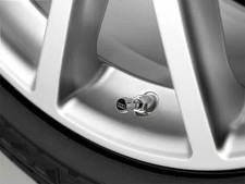 Genuine Audi Aluminum Valve Stem Caps With Audi Logo 80a-071-215