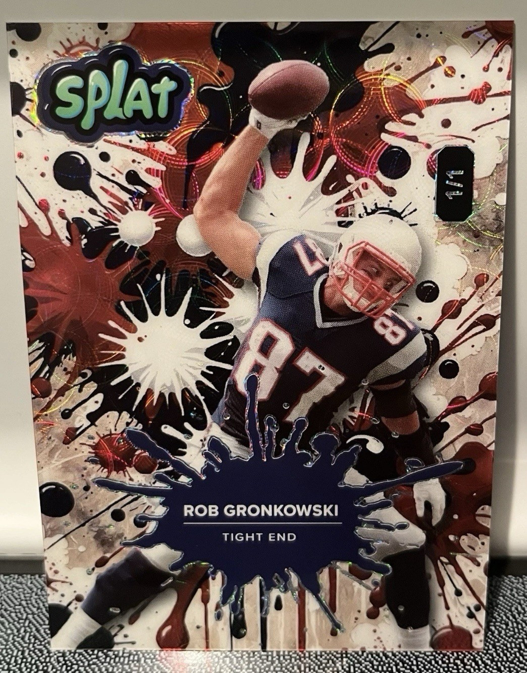 Rob Gronkowski 1/1 SSP 🔥 2025 Wild Card SPLAT Color Burst New England Patriots