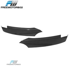 Fits 08-13 BMW E82 E88 1-Series M Sport Front Splitters ABS Carbon Fiber Print