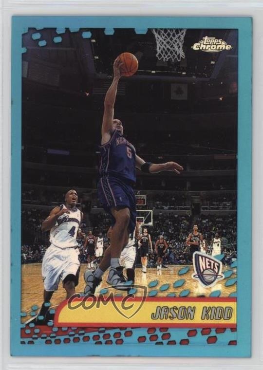 2001-02 Topps Chrome Refractor Jason Kidd #80 HOF 0c6