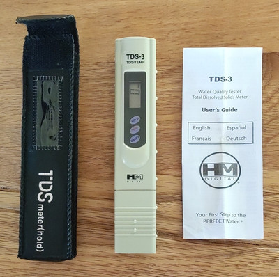 HM Digital TDS-3 Wassertester TDS/TEMP mit Etui & Handbuch Top Zustand