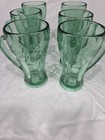 6 Vintage Libby Green Coca-Cola Coke Thick Heavy Glass with Mug Handle 14 oz — photo 3