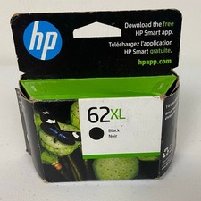 2023 Genuine HP 62XL Black Ink Cartridge C2P05AN High Yield Sealed OEM Box