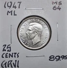 1947 ML Canada 25 Cents