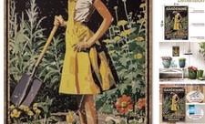 Funny Garden Sign   Gardening Because Murder Is Wrong  12x8  Vintage Metal