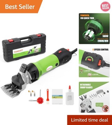Heavy-Duty Sheep Shears - Ergonomic Electric Clippers for Thick-Coated Animals