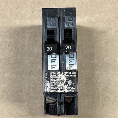 SIEMENS ITE Q2020 20 Amp Tandem 1 Pole Type QT Circuit Breaker 10K CHIPPED .7