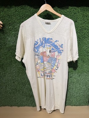 Size OS - Vintage 1987 Spuds Mackenzie Bud Light V Neck Tee S L Unknown Pre-Owne