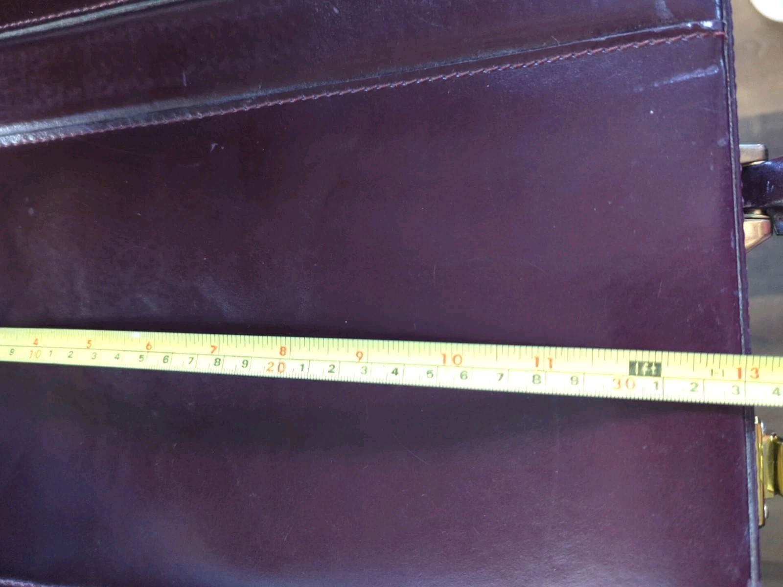 Protocol Burgandy Leather Briefcase - image 12