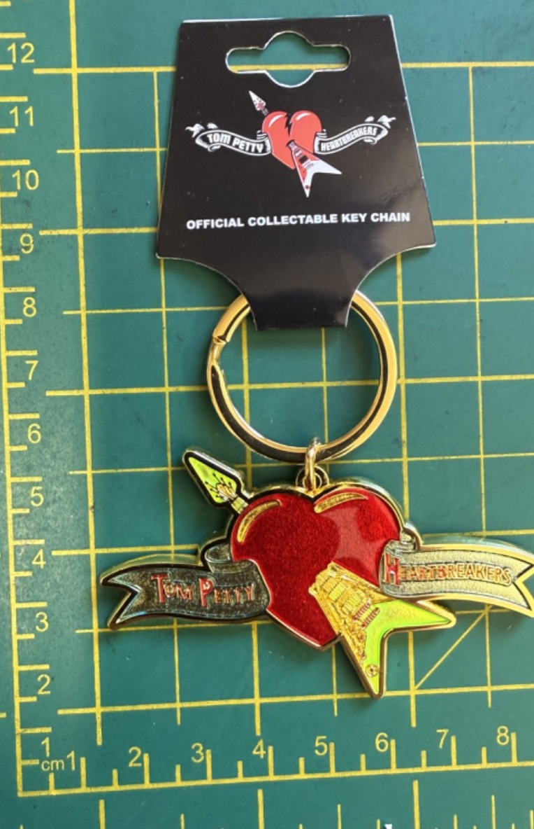 Tom Petty Flying Heart High Quality Metal Keyring Officially Licensed