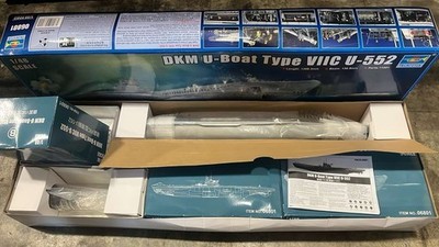 New DMK U-BOAT TYPE VIIC U-552 KIT-06801 ~ 1/48 SCALE TRUMPETER