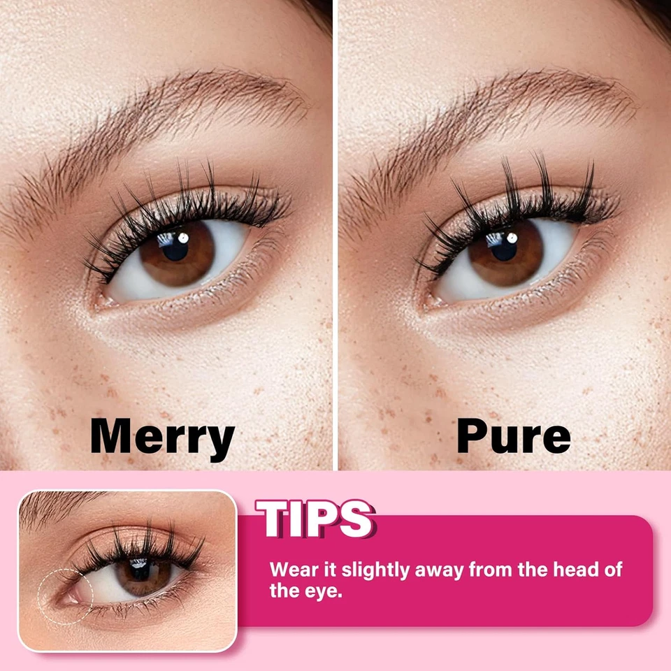 Magnetic Eyelashes Long Lasting and Reusable Magnetic Lashes 2 Pair 4 Magnets No - Image 4 of 4