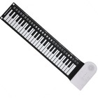 Electric Piano Keyboard 49 Keys Portable Folding USB Rechargeable Beginners MAI