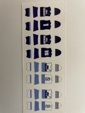 DECAL Miniature Subbuteo Ss Lazio maglia bandiera NR Stagione 1982/1983