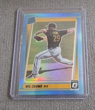 MLB Panini Donruss Optic 2021 Wil Crowe 94 Light Blue /50 Rookie