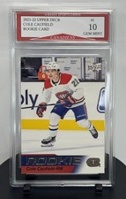 2021-22 Upper Deck Cole Caufield Canadians Rookie Card #1 Gem Mint 10