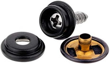 75Pcs Fastener Screw Snaps Black,Marine Grade 3/8" Socket with Stainless Steel 5