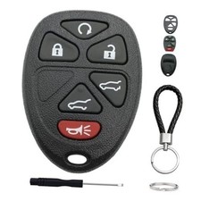 Key Fob Case for 2007-2014 Chevy Tahoe Suburban Cadillac Escalade GMC 6 button