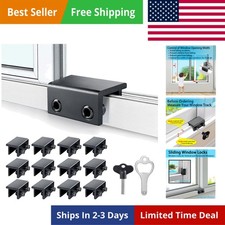 Window Locks,12 Pack Sliding Window Locks with Key for Vertical Horizontal ...