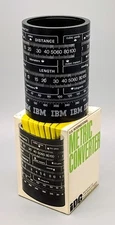 IBM, U.S. International Metric Converter. Movable Graduated Rings. New In Box...