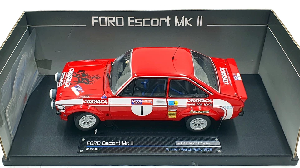 Sun Star 1/18 Scale Diecast 4446 Ford Escort MK2 RS 1800 Winner Welsh Rally 1975 - Image 4 of 4