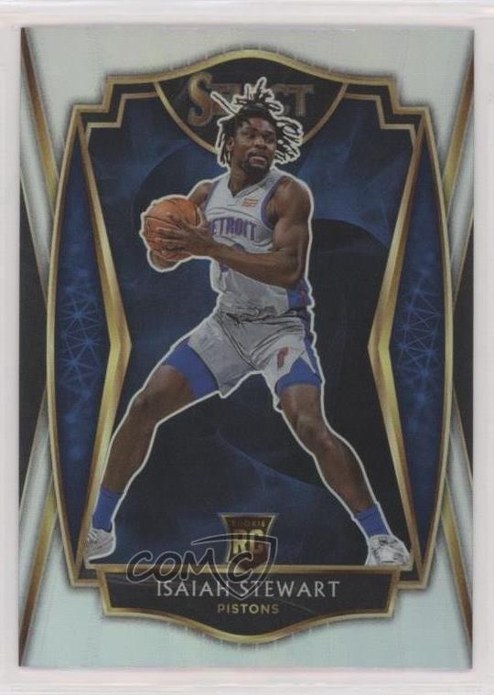 2020-21 Panini Select Premier Level Silver Prizm Isaiah Stewart #191 wq8