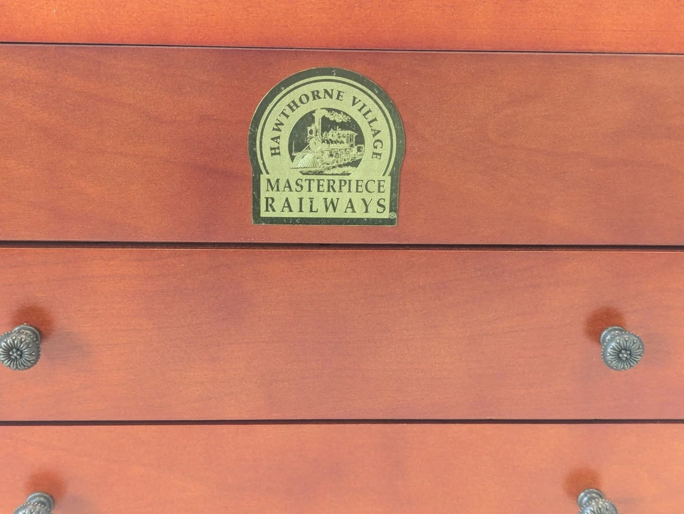 Bradford Hawthorne Village Masterpiece Railways HO Train Wood Display Box NEW - Image 3 of 4