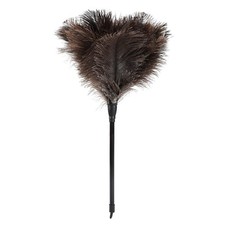 Natural Ostrich Feather Duster 14.9 inch Fluffy Mini Dusters with Plastic Han...