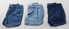 The Children's Place Girls' Chambray Pull-On Shorts 3-Pack WR4 Multi Size 5 NWT