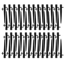 50 Adjustable Water Flow Irrigation Drippers On Stake Emitter Drip Sprinklers k