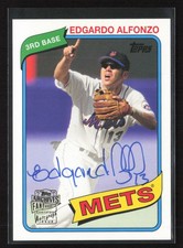 2015 Topps Archives Fan Favorites Autographs #FFA-EA Edgardo Alfonzo - NM/MT+ AU