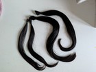 Human Hair Raw Ponytails Virgin Black Dark Brown 18in 2.5oz — photo 5