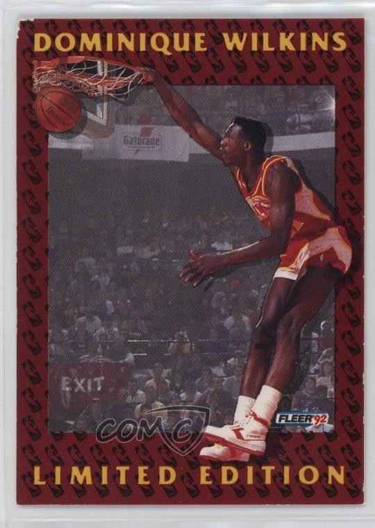 1991-92 Fleer Dominique Wilkins Limited Edition Dominique Wilkins #1 HOF 0u9w