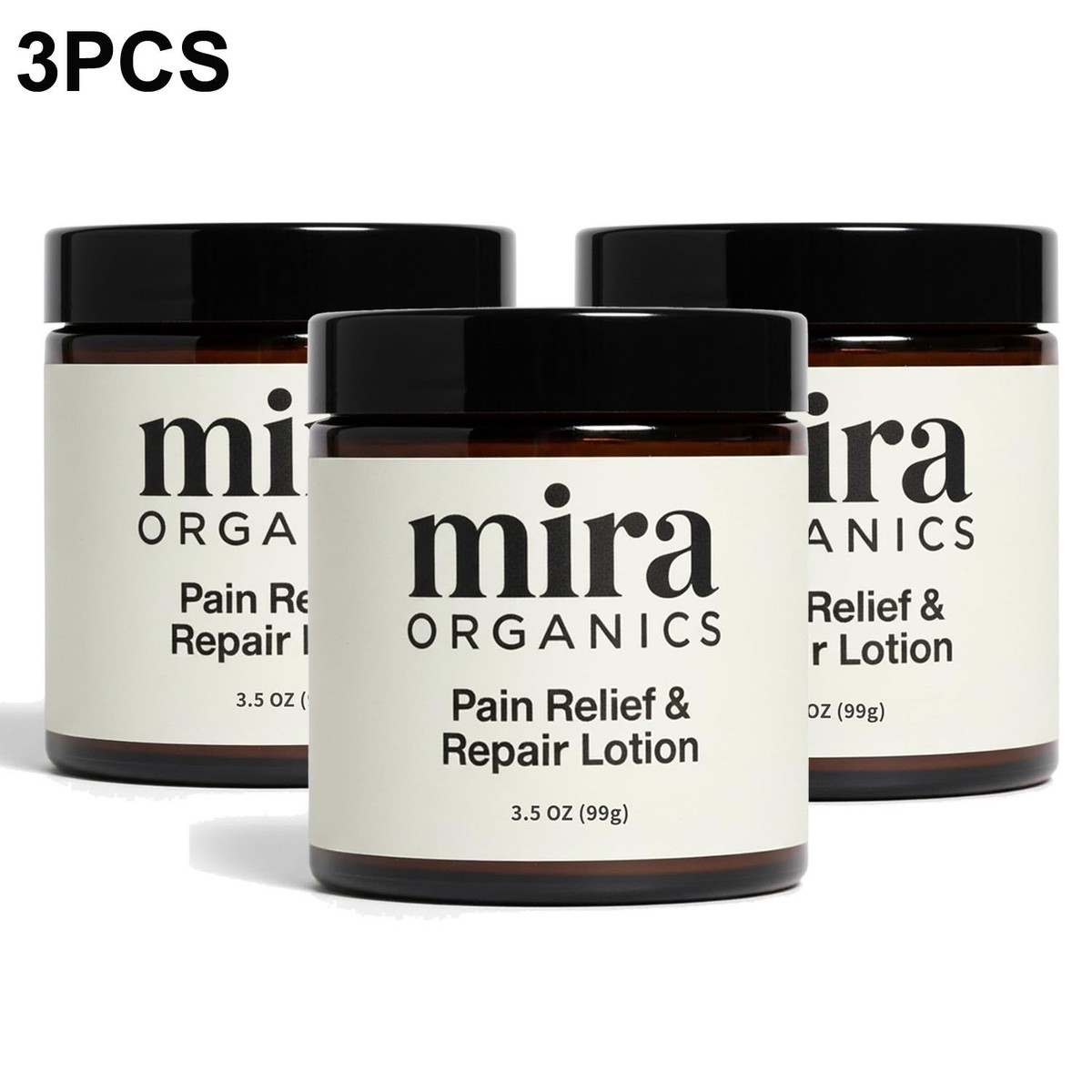 3X Mira Pain Relief Lotion Profession Skin Repair Cream Mira