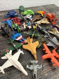 Vintage 1988 Micro Machines Collector's Case 48 Cars + Lot of Cars & Mini Planes