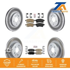 Front Rear Ceramic Pad Coated Brake Rotors Kit For Chevrolet Cruze Sonic Limited
