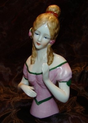 Teepuppen Romantik Half Doll Pincushion Arms Away Art Deco Stil Art Nouveau Juge