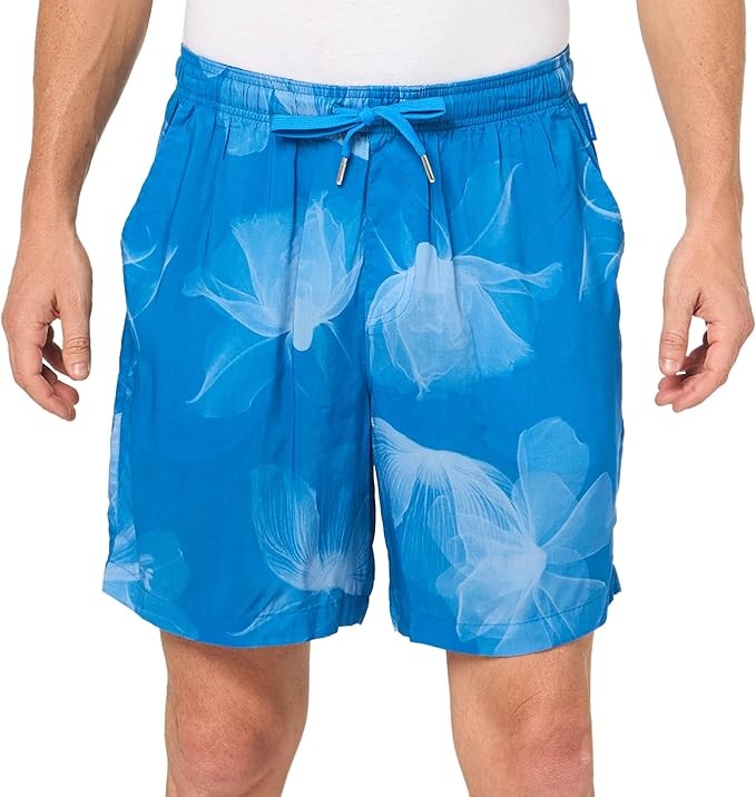 Armani Exchange Mens Viscose Floral Shorts DBlue Flower Flow Sz36 9490₽