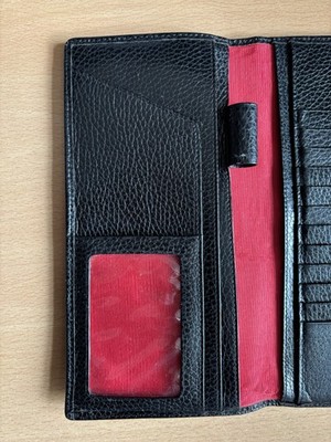 Shanghai Tang Leather Travel Wallet - Black. | eBay UK