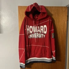Howard  University African American Alliance Red White Hoodie Men’s Large New