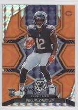 2022 Panini Mosaic Rookies Reactive Orange Mosaic Prizm Velus Jones Jr #337 lw9