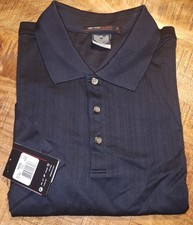 NIKE TIGER WOODS GOLF DRI-FIT 607 BLACK POLO SHIRT SIZE 3XL MEN NWT