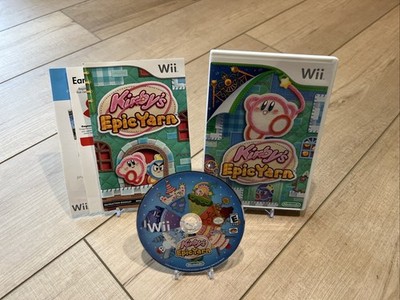 Kirby's Epic Yarn (Nintendo Wii, 2010) Complete Manual. Tested Working CIB