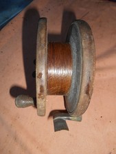 Ancien Moulinet De Pêche En Mer En Bois - 6 Pouces - Vintage UK