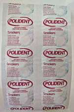 Polident SMOKER'S Strength Dental Appliance Cleaner, Open Box, Lot of 300 Tabs