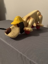 Vintage 1970s Hasbro Digger the Dog Pull Toy ...